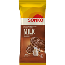 Sonko Ris- og majsvafler med mælkeovertræk 67 g