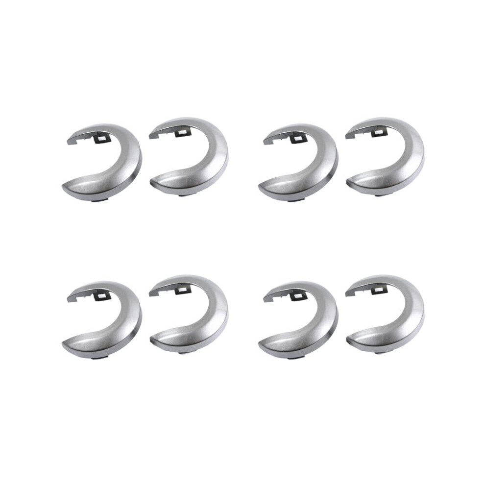 8Pcs Car Interior Door Handle Cover Handle Escutcheon For Tiida 2005-2010 1.6 Livina Nv200 Geniss Silver/Gray 4712935608072