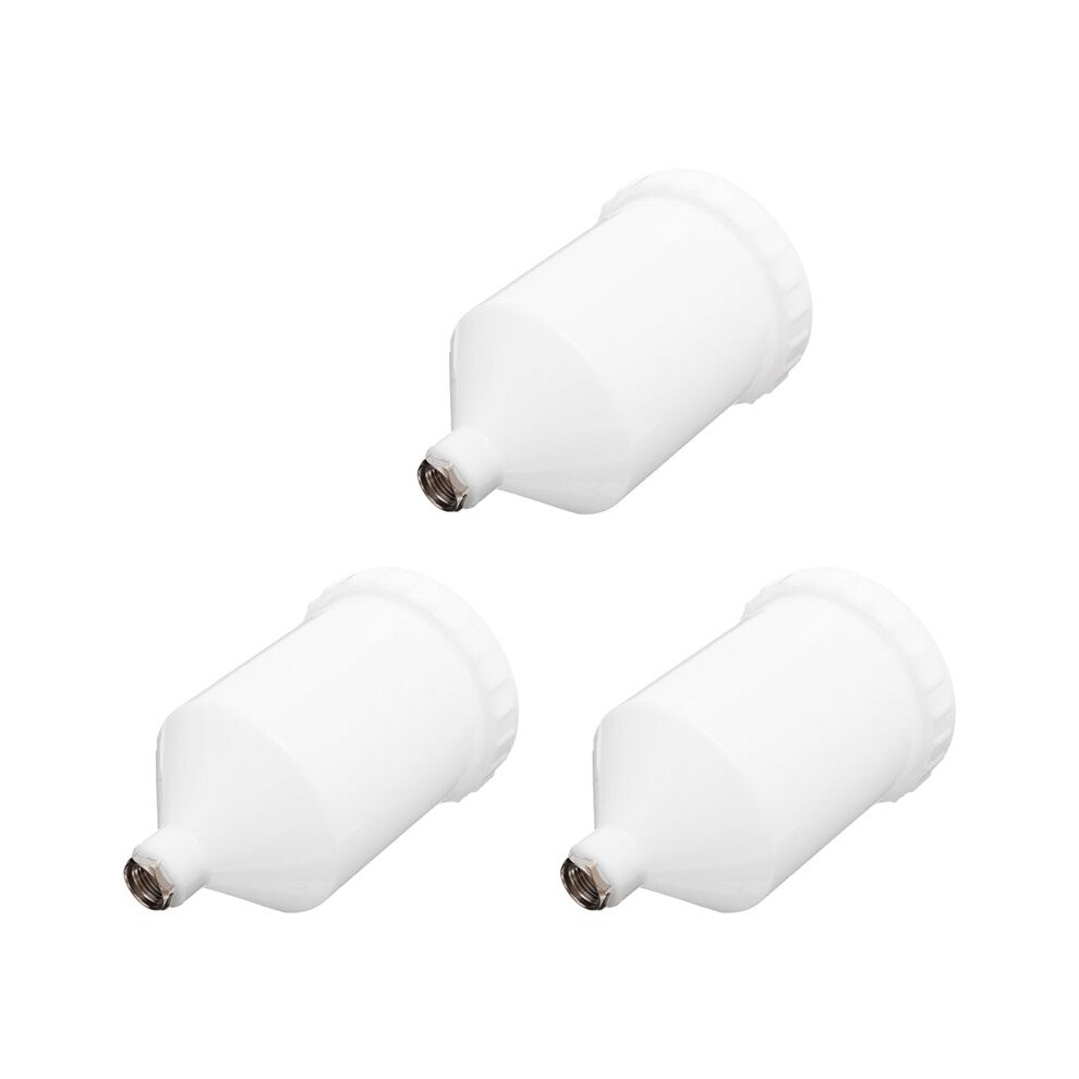 3X Car 600Ml Plastic Air Gravity Feed Spray Paint-Gun Airbrush Cup Pot Fast Mover Threaded Connector For Jet 6032530921207