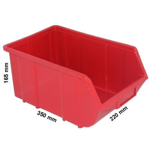Ecobox opbevaringsbeholder, stor | Rød