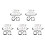 5X Kit de Réparation de Joint Torique Vanos pour  E36 E39 E46 E53 E60 E83 E85 M52Tu M54 Kit de Réparation Double Convexe 11361433513 1