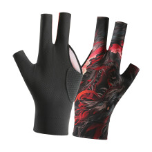 Lightweight Left Handed Billiard Gloves With Unique Pattern-TQ6