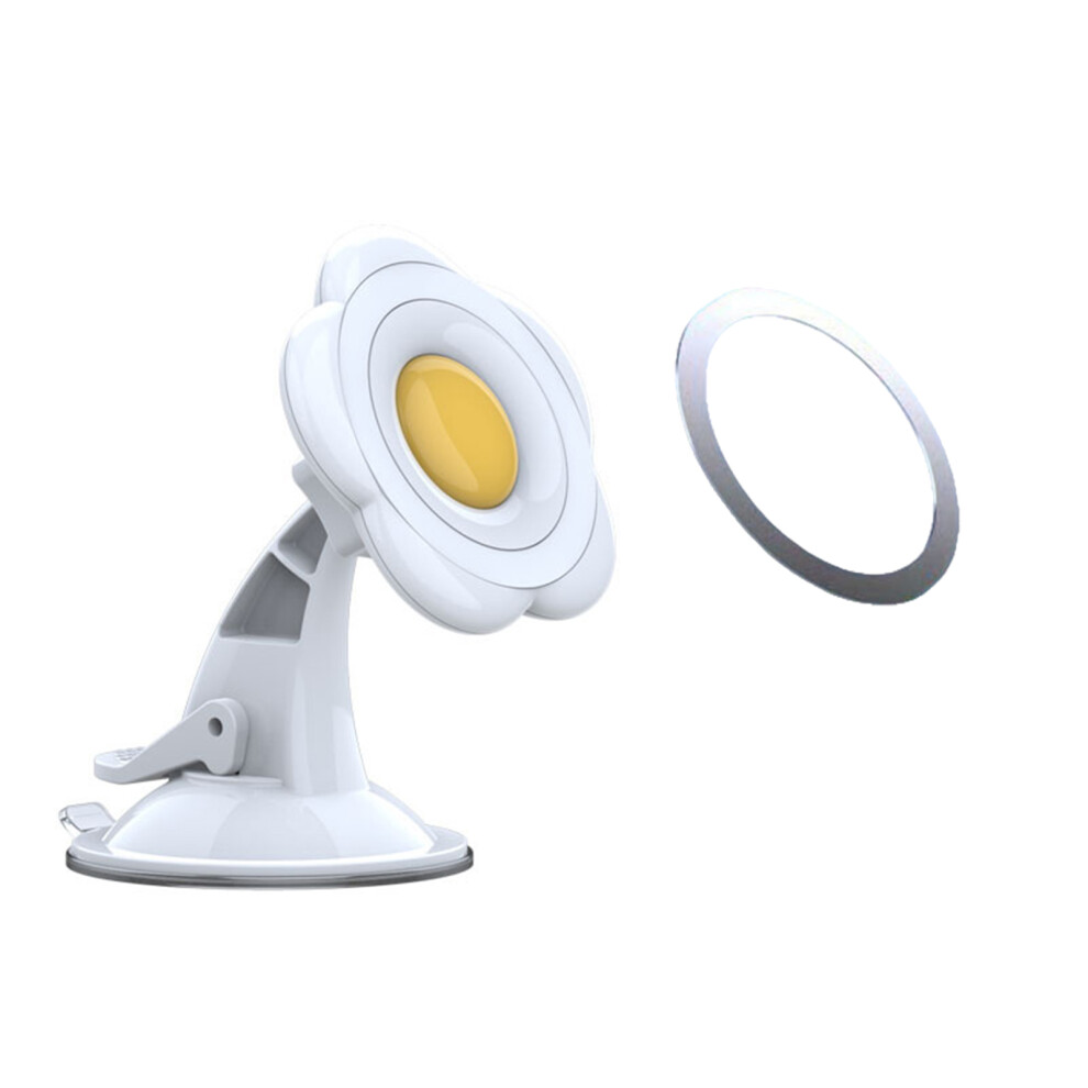 Suction Cup Holder Magnetic Phone Stand For Phone 17 16- White 7751001599668