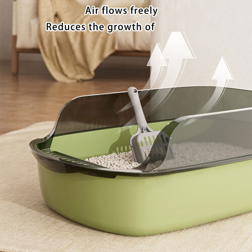 Practical Half Enclosed Cats Waste Box Large-6 extra large 1