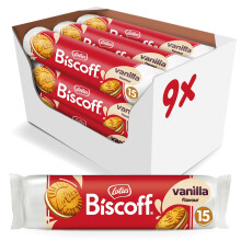 Biscoff - Sandwich Biscuits With Vanilla Cream Filling - 15 Sandwich Biscuits Per Pack - Ingredients from natural origin - Vegan