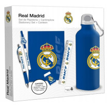 Real Madrid 650 ml flaske med skrivesæt RM00029 flerfarvet