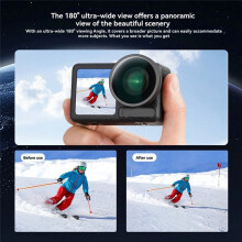 Wide Angle Lens Filter for Osmo Action 5 Pro Camera Extend FOV to 180 HD Clear Wide-Angle Photography Accessory