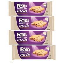 Fox Favourites Melts Viennese Milk Chocolate 120g | Viennese Biscuits Sandwiched with Milk Chocolate | Ideal for afternoon treats