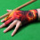Lightweight Left Handed Billiard Gloves With Unique Pattern-TQ6 3