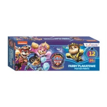 Plakatmaling 12 farver 20 ml. Paw Patrol.