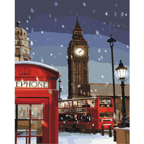 Maleri efter tal: Vinter i London