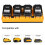 DCB104 Replacement for  Battery Charger,Charging For12V/20V Max Battery,DCB124 DCB126 DCB200 DCB205 DCB206 EU Plug 7