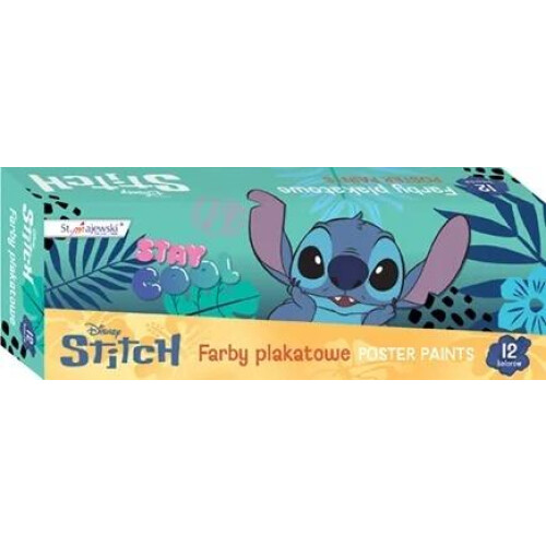 Plakatmaling 12 farver 20 ml. Stitch