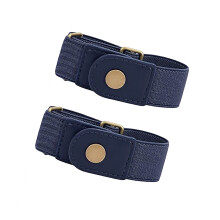 Flexible Adjustable Waistband Elastic Belt For Women Men-Blue