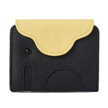 Grains Leather Card Cases Holder Buniess Card Organizer-Black