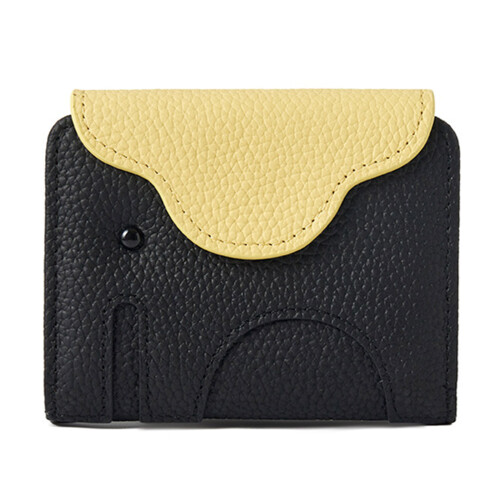 Grains Leather Card Cases Holder Buniess Card Organizer-Black