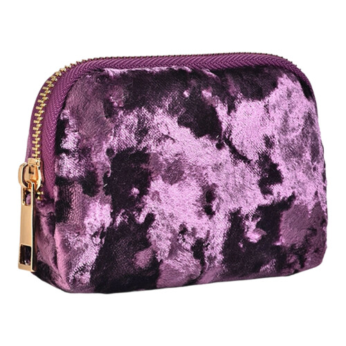 Deluxe Velvety Jewelry Container With Customizable-RichPurple