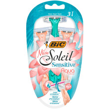 Bic Miss Soleil 3 Sensitive Aqua Colours borotva 1 csomag - 3 db