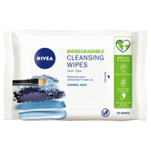 Nivea biológiailag lebomló sminkeltávolító kendők 3 az 1-ben - normál bőrre 1 csomag - 25 db