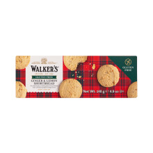 Walker's Shortbread Gluten Free Rounds – Ginger & Lemon, Pure Butter Scottish Recipe, 140?g