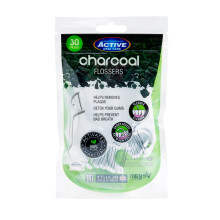 Beauty Formulas Active Oral Care tandstikkere med aktivt kul 1 pakke - 30 stk.