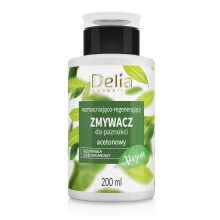 Delia Cosmetics Vege styrkende og regenererende neglelakfjerner med acetone 200ml