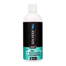 SOLVERX MEN SOFT 2in1 gél és sampon 400ml