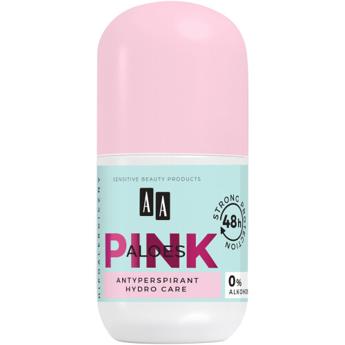 AA Pink Aloes Deodorant-Roll-on-Antitranspirant 50 ml