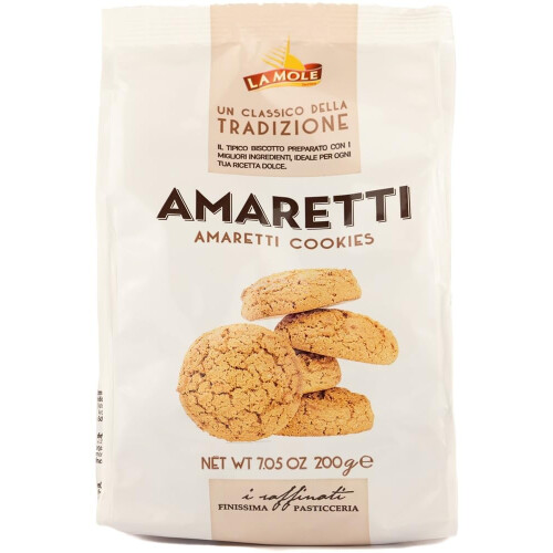La Mole - Italian Biscuits Selection | Amaretti (200g) & Cantuccini (200g) 1
