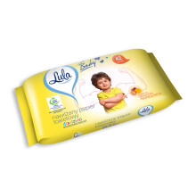 Papier toilette humide LULA pour enfants - fruits tropicaux 1 paquet - 42 pièces.