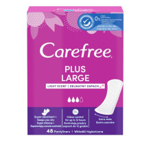 JOHNSON CAREFREE Plus nagyméretű, finom illatú tisztasági betét 48 db.