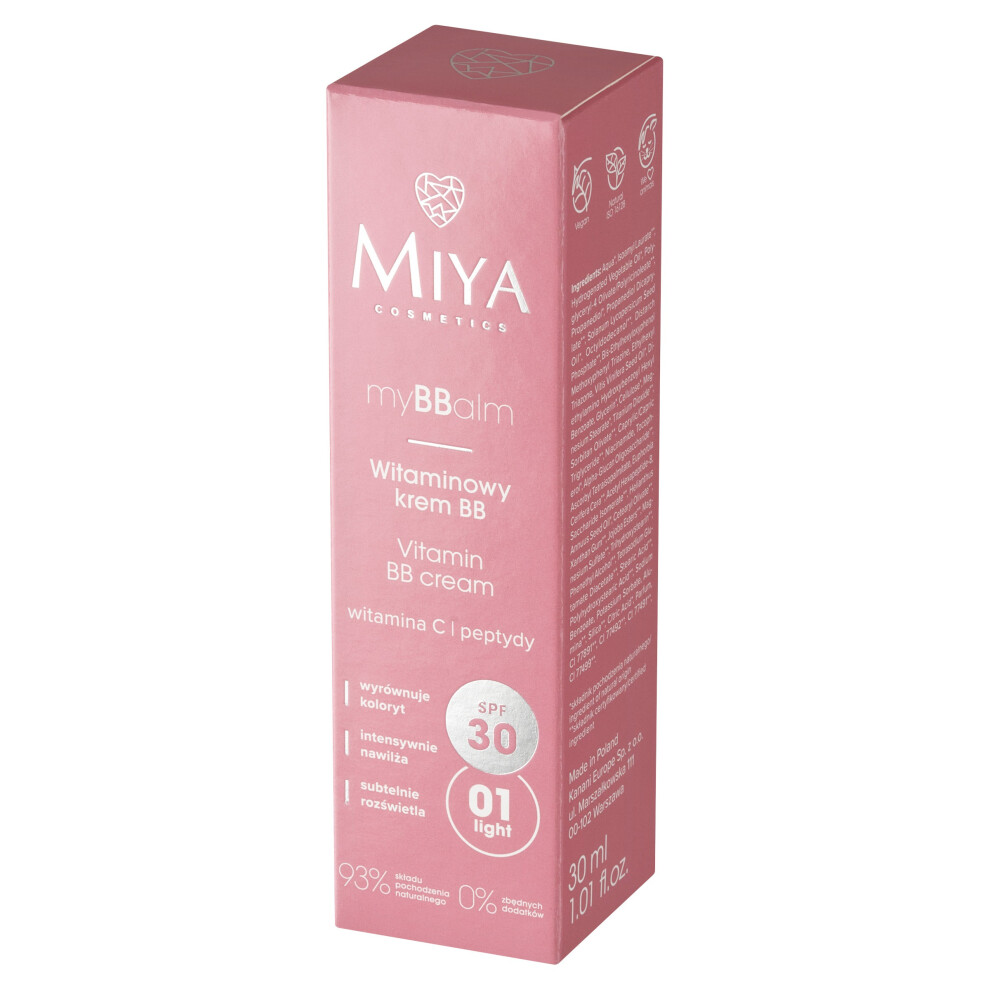 Miya Mybbalm Vitamin Bb Cream Spf30 - 01 Light 30Ml