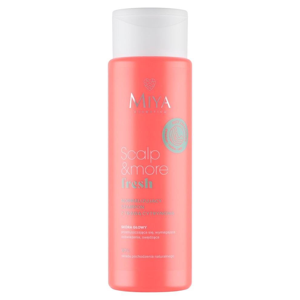 Miya Scalp & More Fresh Normalizing Hair Shampoo Lemon Grass 97% NATURAL 300ml - Image 3