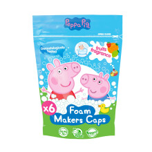 KIDS Peppa Pig Habzó Doypack - Eper, Lime, Pomelo 6 x 16 g