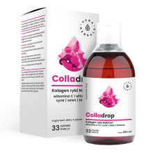 Aura Herbals Colladrop - Liquid Fish Collagen + Vitamins, 33 Daily Servings (500 Ml)