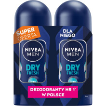 NIVEA Men Dry Fresh DUO golyós dezodor 2x50 ml
