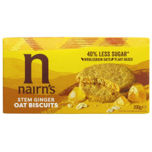 Nairns Stem Ginger Biscuits - Wheat Free 200g (Pack of 4) from SuperfoodUK