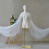 Elegante Mesh Schouder Wrap Verstelbare Bruidsceremonie-Wit 6