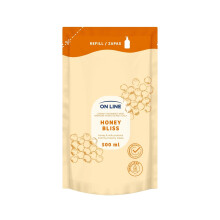 ONLINE Krémes kéz- és testápoló szappan mézzel és tejproteinekkel - 500 ml utántöltő