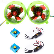 12V-24V 20A Underwater Jet Boat Thruster Engine 4 Blade CW CCW Motor for DIY RC Robot Decoy Nest Boat Submarine