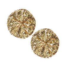 2 stuks stijlvolle decoratieve baretdop van zacht-Goud