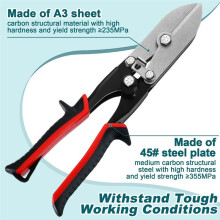 5 Blade Sheet Metal Crimper Tools-Hand Crimper Pipe Swaging 24-28 Gauge Prevents Clogging/Swelling