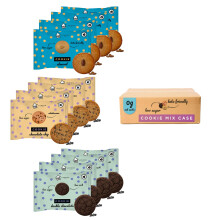 London Apron 12 Soft Baked Mixed Flavours Keto Cookies – Keto Snacks | 0g Net Carbs, Low Carb Sugar Free Biscuits, Individually Wrapped, (Chocolate