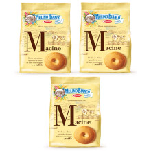 3X Mulino Bianco Macine Italian Biscuits Cookies 350g