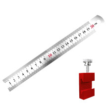 Professioneel markeerliniaal voor houtbewerking,-20cm Rood
