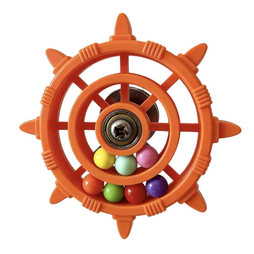 Interactive Bird Toy Rotating-Oranges color colored beads