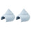 2Pieces Miniature Seashells House Landscape Decoration for 1