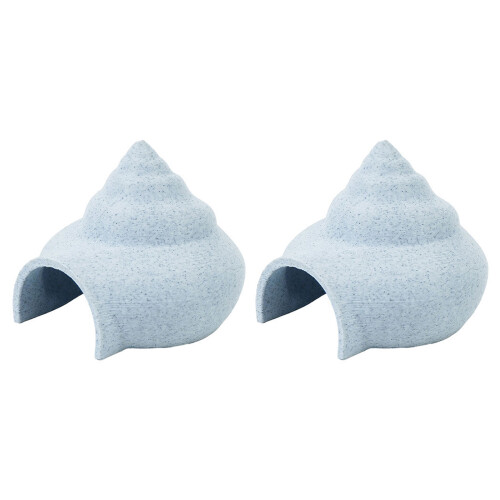 2Pieces Miniature Seashells House Landscape Decoration for