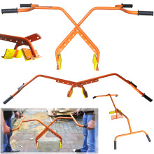 Abrazadera de fijación para bordillos de 15 a 55 cm, 120 kg