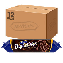 McVitie's Digestives Dark Chocolate Biscuits, 433 g (12 Pack)